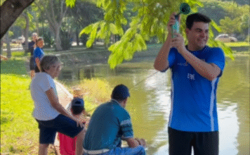 1º Campeonato de Pesca Esportiva no Lago Municipal reúne participantes e é sucesso de público em Leme, SP