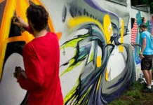 Cultura abre espaço para grafiteiros e artistas visuais em Leme, SP