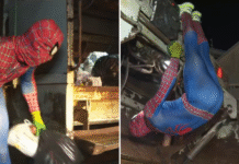 Coletor de lixo lemense vira Homem-Aranha e enfrenta frio: ‘Tem que ser herói’