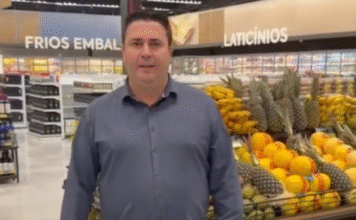 Prefeito Claudemir Borges visita novo Mercado Grick, que chega a Leme gerando mais de 130 empregos