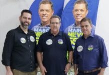 Comitê eleitoral de Marcos Neves e Rômulo Rippa é inaugurado em Leme, SP