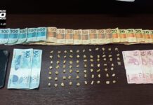 Jovem de 21 anos é preso pela Polícia Militar por tráfico de drogas no Jardim Santa Marta, em Leme, SP