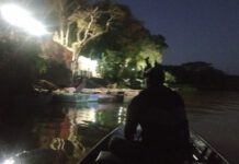 Polícia Militar Ambiental reforça fiscalização noturna às margens do Rio Mogi Guaçu, em Pirassununga, SP
