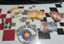 Homem tenta fugir de bicicleta, cai em condomínio e acaba preso com drogas em Limeira, SP