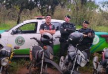 Guarda Civil Municipal encontra cinco motos furtadas ou roubadas escondidas em área de mata em Pirassununga, SP