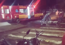 Acidente entre carro e moto deixa motociclista ferido em Leme, SP