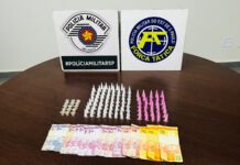 Adolescente é apreendido pela Força Tática com cocaína e crack em Leme, SP