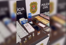 Polícia Civil prende casal por comercialização irregular de anabolizantes e produtos para emagrecimento em Santa Cruz da Conceição, SP