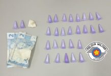 Adolescente é apreendida pela Polícia Militar com 28 porções de cocaína e dry durante operação em Leme, SP